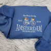 Custom Filled Embroidered Varsity Crewneck, Embroidery Crewneck, Embroidered Sweatshirt, university sweaters, personalized sweatshirt