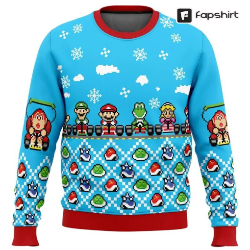 Racing Characters 3D All Over Printed T-shirt, US Animation Ugly Christmas Sweater, Xmas Sweatshirt