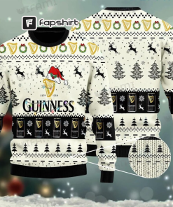 Guinness Christmas Sweater Santa Hat Guinness Beer…