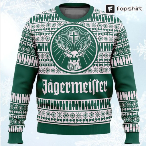 Germany Beer Ugly Sweater Christmas , Jagerme!ster Beer 3D All Over Print Hoodie Sweatshirt Xmas Full Print, Beer Lovers Sweater