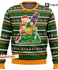 Family Tradition Christmas The Simpsons Ugly Sweater,…