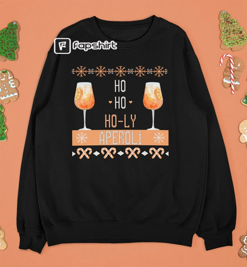 Sweet Christmas sweater Aperol – Ugly Sweater Orange Christmas – Holy Aperoli Christmas sweater alcohol