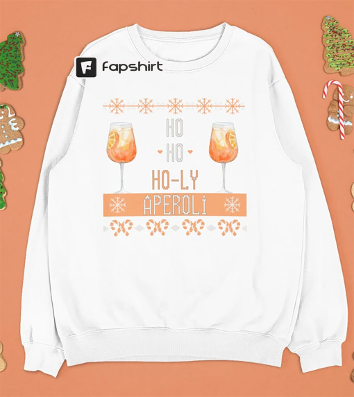 Sweet Christmas sweater Aperol – Ugly Sweater Orange Christmas – Holy Aperoli Christmas sweater alcohol