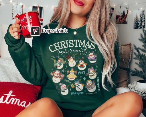 Swift Christmas Ts Version Shirt, The Eras Tour Christmas shirt, Swiftie Fan shirt, Christmas tree farm shirt , Music Country Tees