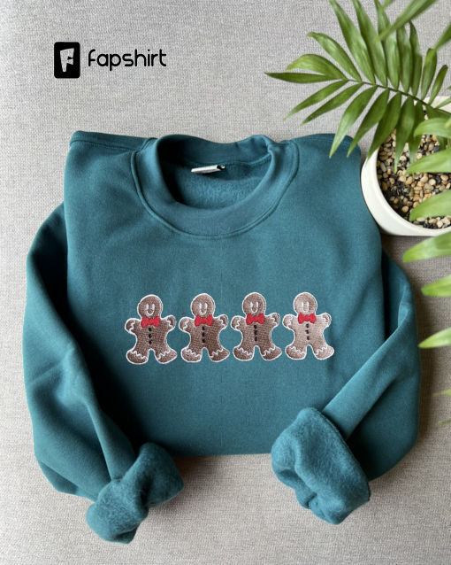 Christmas Ginger Bread Embroidered crewneck