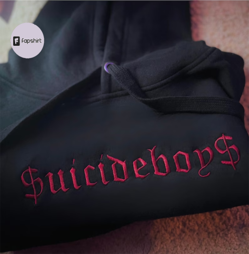 Suicideboys Embroidered Hoodie, Embroidered Suicideboys Sweatshirt