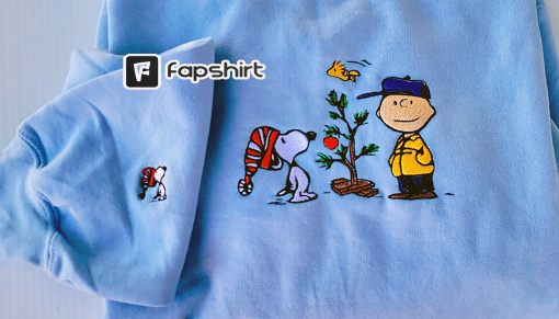 Charlie Brown Christmas Embroidered Sweatshirt