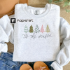 Christmas Lights Sweatshirt, Christmas Embroidered Sweatshirt, Christmas Sweatshirt, Embroidered Christmas Sweatshirt, Festive Sweatshirt