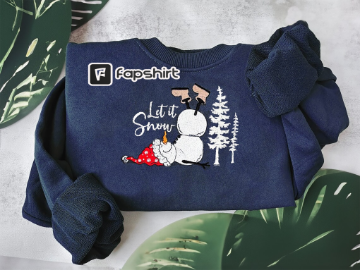 Snowman Embroidered Comfort Colors Sweatshirt, Christmas Crewneck, Winter Embroidered Sweatshirt, Cozy Crew, Christmas Sweatshirt, Holiday