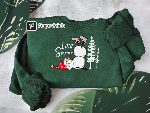 Snowman Embroidered Comfort Colors Sweatshirt, Christmas Crewneck, Winter Embroidered Sweatshirt, Cozy Crew, Christmas Sweatshirt, Holiday