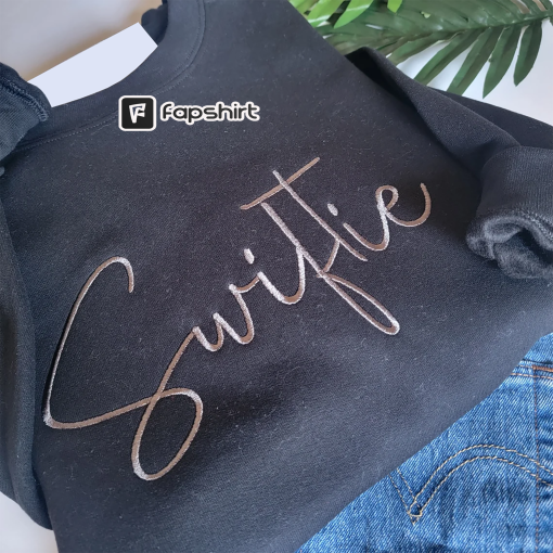 Custom Swiftie Embroidered Crewneck Sweatshirt Swiftie Merch Fan Gift