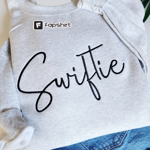 Custom Swiftie Embroidered Crewneck Sweatshirt Swiftie Merch Fan Gift