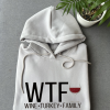 WTF Wine Turkey Family Crew Neck Sweatshirt, Funny Wine Drinkers Fall and Winter Sweatshirt, Pumpkin or Burnt Orange Thanksgiving Sweatshirt