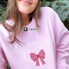 Merry & Bright Machine Embroidery sweatshirt