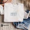 Light Blue 1989 Embroidered Sweatshirt | Folklore Sweater | Taylor Crewneck | Taylor’s Version | Midnights | 1989 Crewneck | Swiftie Gift