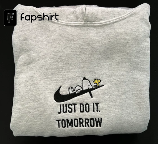 Just Do It Tomorrow Snoopy Hoodie