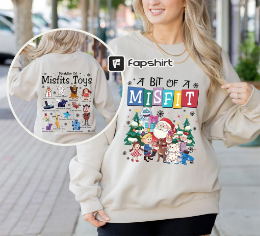 Misfit Toys Christmas Shirt , A Bit Of A Misfit Shirt , Rudolphs The Red Nosed Reindeer Shirt , Christmas Sweatshirt ,Christmas Gifts