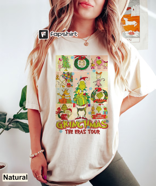 Grinchmas Eras Tour Shirt, Grinch Christmas Shirt, Retro Merry Grinchmas Shirt, Merry Christmas Gift For Christmas Party 2023 Shirt