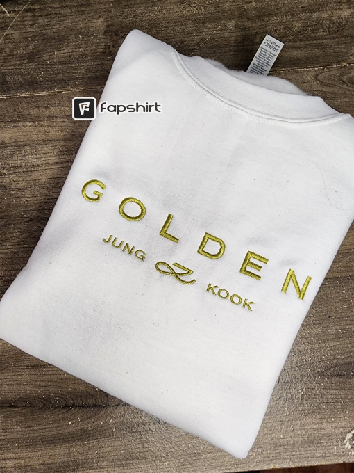 Jungkook Golden Embroidered sweatshirt