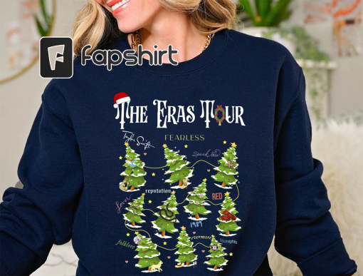 Eras Tour Christmas Tree Shirt, Taylo version Christmas Sweatshirt, Swiftmas Tree Shirt, Gift For TS Fan