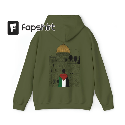 Hoodie, Back Print Design, Gaza Support Streetwear Hoodie, Free Gaza hoodie, End occupation sweatshirt