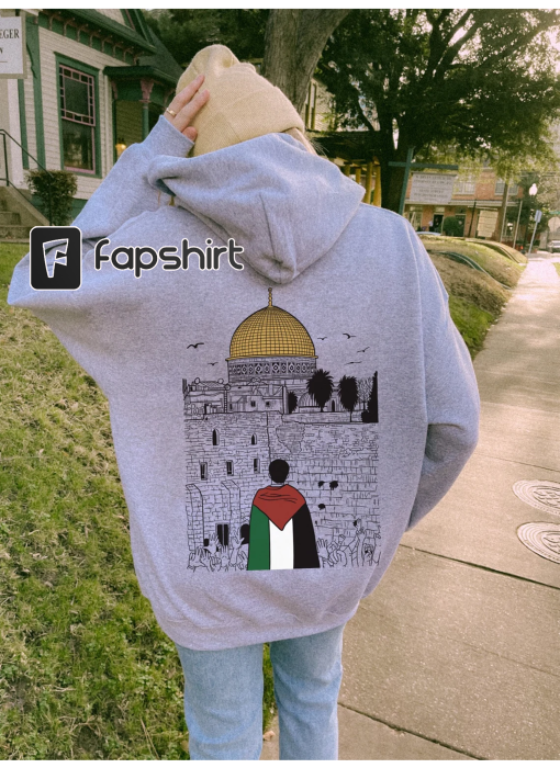 Hoodie, Back Print Design, Gaza Support Streetwear Hoodie, Free Gaza hoodie, End occupation sweatshirt