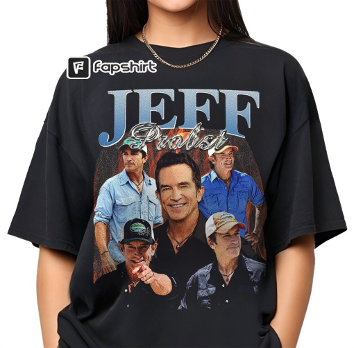 Jeff Probst Vintage Washed Shirt, Presenter Homage Graphic Unisex T-Shirt, Retro 90’s Fans Tee Gift, Television Presenter Tee, TV Producer