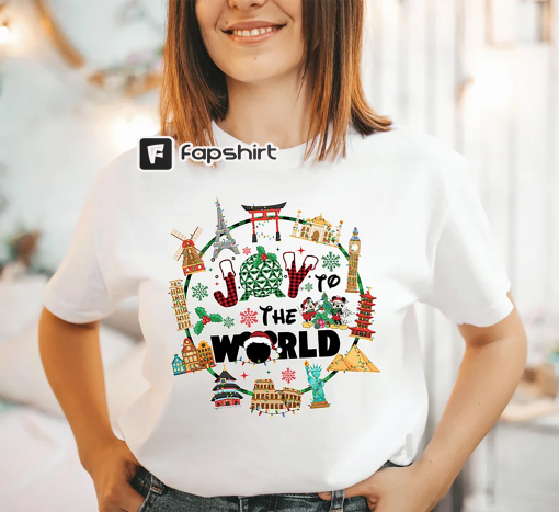 Epcot Christmas Shirt, Joy to the World, Disney family shirts, Christmas at Epcot, Disney Christmas Trip Shirts, Disney Christmas Shirts