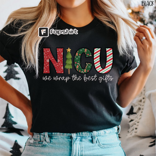 NICU Nurse Christmas Shirt, Neonatal ICU Nurse TShirt, Holiday Nicu Nurse Tee, Christmas Neonatal Intensive Care Unit Nurse Christmas Shirt