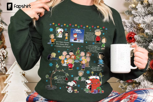 Vintage Charlie Brown Christmas Sweatshirt, Christmas Cartoon Kids Sweatshirt, Vintage Christmas Sweatshirt, Peanuts Sweatshirt Gift