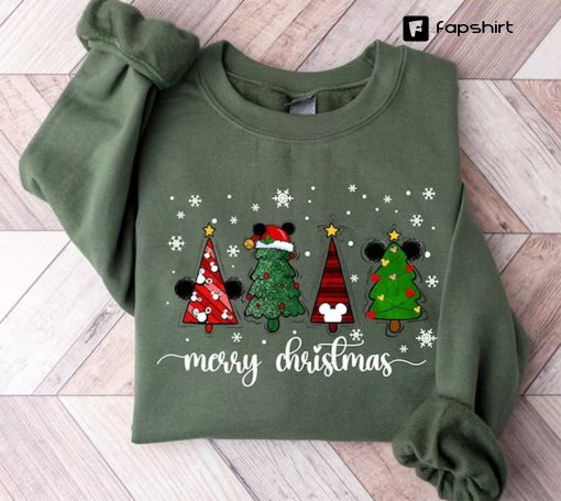 Disney Christmas Sweatshirt, Disney Christmas Tree Shirt, Disney Family Christmas Shirt, Disney Christmas Ears Shirt, Merry Christmas Shirt