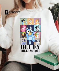 Bluey Eras Tour Sweatshirt, Bluey Family Hoodie,…