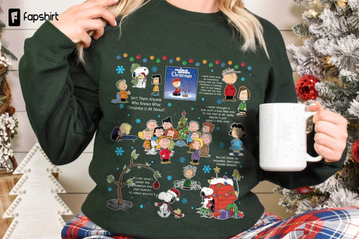 Vintage Charlie Brown Christmas Sweatshirt, Christmas Cartoon Kids Sweatshirt, Vintage Christmas Sweatshirt, Peanuts Sweatshirt Gift