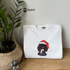 Embroidered Christmas Dog From Your Photo Sweatshirt Christmas Dog Sweatshirt Christmas Crewneck Sweater Women Christmas