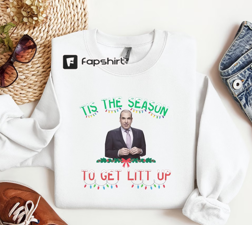 Louis Litt Christmas Sweatshirt, Suits TV Show Sweatshirt, Louis Litt shirt, Litt UP Suits tv show crewneck, Suits show sweater, Suits Merch