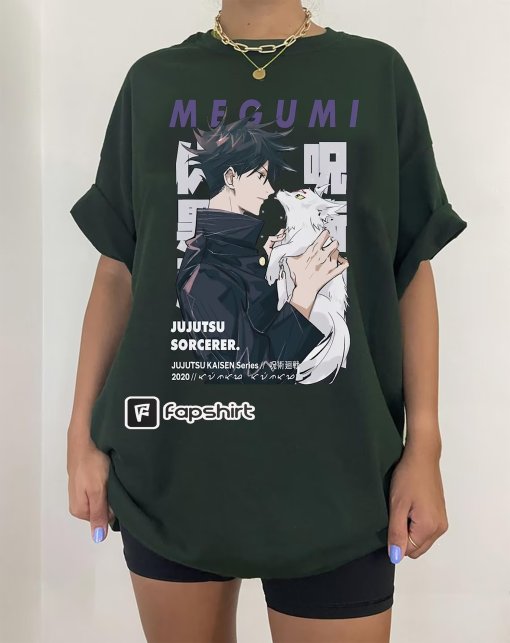 Megumi Divine Dogs Anime Hoodie, Anime Lover Gift, Unisex Anime Cosplay, Divine Dogs Shirt, Japanese streetwear,vintage anime hoodie