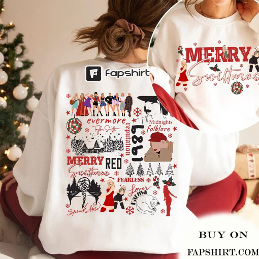 Merry Swiftmas Sweatshirt, Have A Merry Swiftmas Sweatshirt, Christmas Taylors version Shirt, The Eras Tour Sweatshirt, 1989 Christmas Shirt