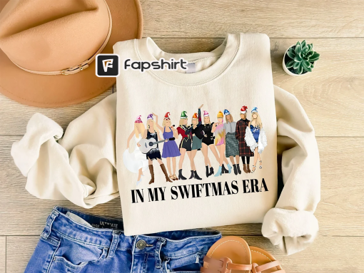 Merry Swiftmas Sweatshirt, In My Swiftmas Era Shirt, The Eras Tour Christmas shirt, The Eras Tour Christmas TS Version, Gift For Fan