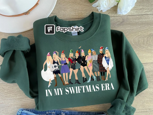 Merry Swiftmas Sweatshirt, In My Swiftmas Era Shirt, The Eras Tour Christmas shirt, The Eras Tour Christmas TS Version, Gift For Fan