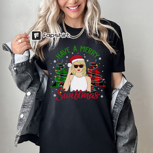 Have A Merry Swiftmas Sweatshirt, Swift Christmas Sweatshirt, TS Fan Gift, Swiftmas Shirt, Eras Concert Merch, Taylor Christmas Shirt