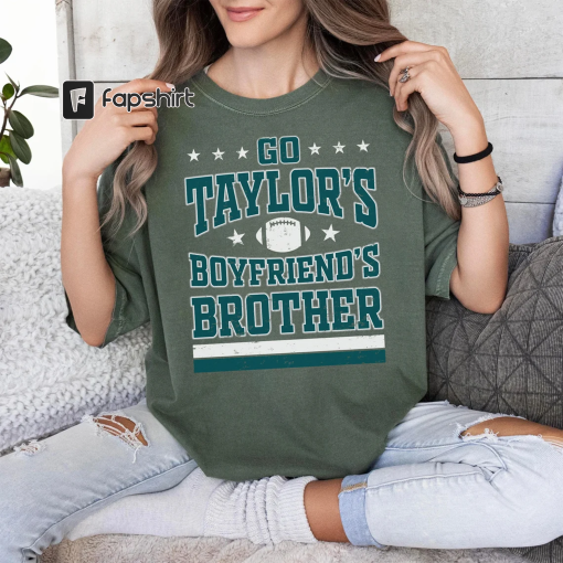 Go Taylor’s Boyfriend’s Brother Shirt, Comfort Colors Swift Kelce Eagles Shirt, Vintage Swift Shirt, Swiftie NFL Football Fan Shirt