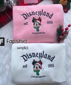 Mickey And Minnie Couple Embroidery Sweatshirts