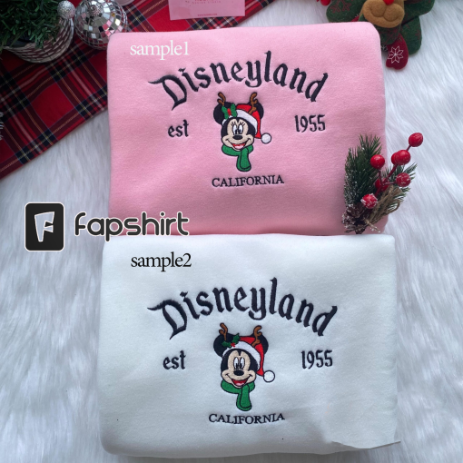 Mickey And Minnie Couple Embroidery Sweatshirts