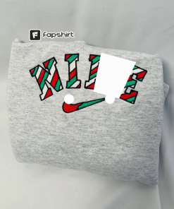 Christmas Swirl Embroidered Sweatshirt