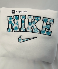 Snowflakes Embroidered Sweatshirt