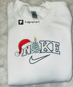 Custom christmas embroidered crewneck