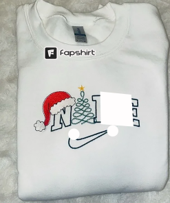 Custom christmas embroidered crewneck