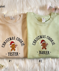 Embroidered Christmas Cookie Baker Gingerbread Sweatshirt |…