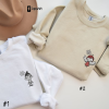 Chest Nuts Matching Couple Embroidered Sweatshirt, Merry Christmas Crewneck Holiday Embroidery Pullover His and Hers Couple Sweater