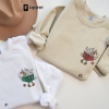 Custom Couple Embroidered Sweatshirt, Embroidered Shirt, Embroidered Christmas Sweatshirt